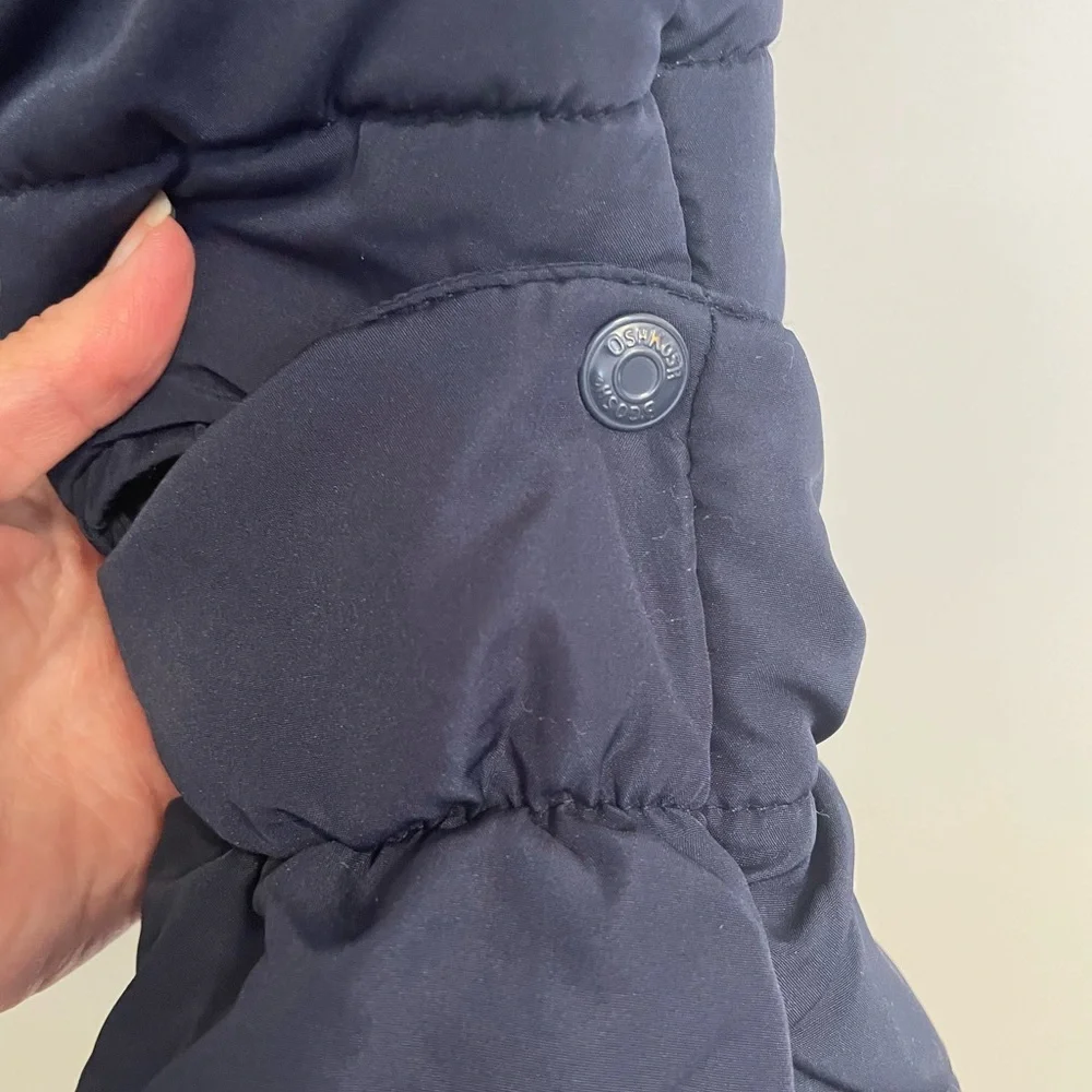 OshKosh B'gosh Navy and Light Blue Snow Puffer Jumper 6/9mo